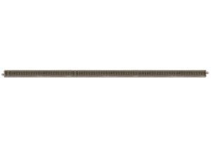 Bachmann USA 44887 30'' Straight Track (Bulk Pack of 25 Pieces) - N Gauge