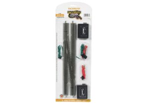 Bachmann USA 44875 #6 Single Crossover Turnout - Left (1/Card) - N Gauge