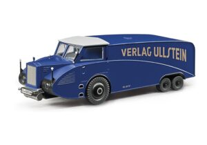 Liliput L937491 Road truck, Rumpler RuV 31, 'Verlag Ullstein', Dark Blue w/Grey Roof - HO Gauge