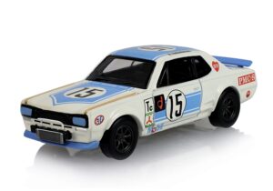 Greenlight GL235110-B Tokyo Torque Series 10 - Nissan Skyline Hakosuka Yellow Roll Cage 1972 - 1:64 Scale