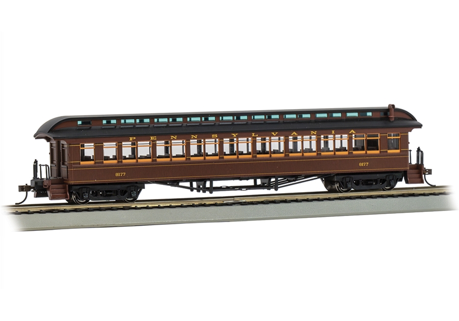 Bachmann USA 12802 60' 1900'S Passenger Car (Pennsylvania #8177) - HO Gauge