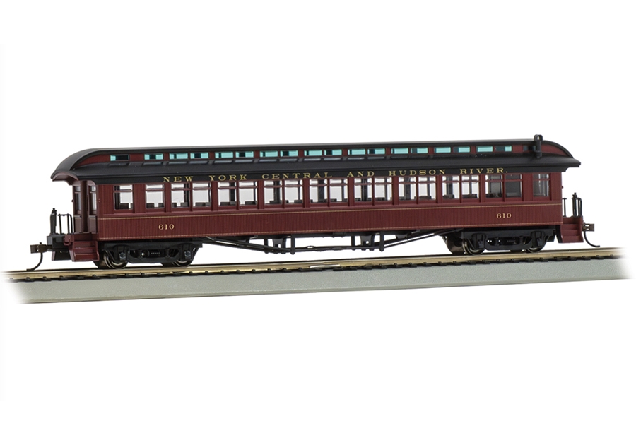 Bachmann USA 12803 60' 1900'S Passenger Car (Ny Central & Hudson Riv (Nyc) #610) - HO Gauge