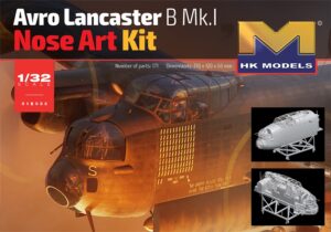 HK Models PKHK01E33 RAF Lancaster B Mk I Bomber Aircraft Nose Art Kit - 1:32 Scale