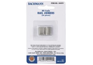 Bachmann USA 44499 Rail Joiners 36 Card - HO Gauge