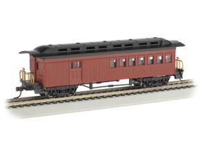 Bachmann USA 13502 1860 - 1880 Combine - Painted, Unlettered - Red - HO Gauge