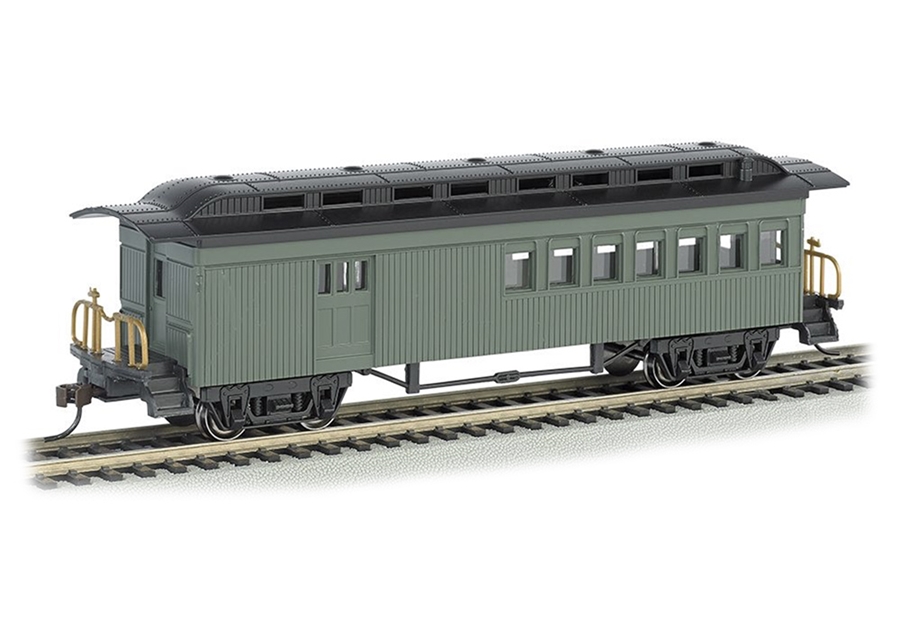 Bachmann USA 13505 1860 - 1880 Combine - Painted, Unlettered - Green - HO Gauge