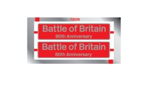 73109 Battle of Britain Nameplate Red - OO Gauge