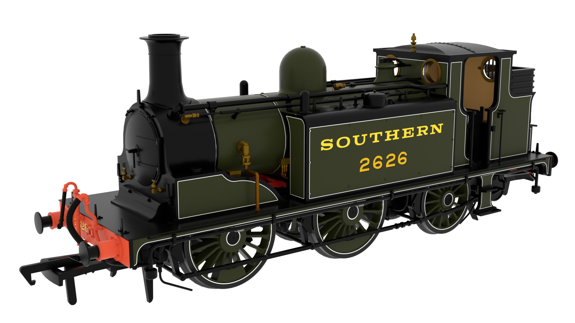Rapido 810009 LB&SCR D1 0-4-2T - No. 2626 - Southern Railway Lined Olive Green (LB&SCR-style numerals) - OO Gauge (DCC Ready)