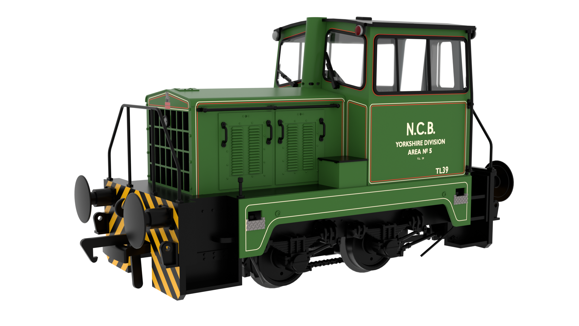 Rapido 949302 Thomas Hill Sentinel Rebuild 4wDH - NCB Yorkshire Area No. 5 (Works No. 158c) - NCB Lined Green - OO Gauge (DCC Ready)