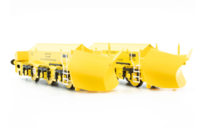 Accurascale ACC3043 Beilhack Snowplough ZZA ADB966098/099 Network Rail (ex Class 45) Twin Pack OO Gauge