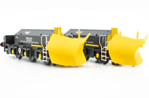 Accurascale ACC3040 Beilhack Snowplough ZZA ADB965580/581 BR yellow (ex Class 40) Twin Pack OO Gauge