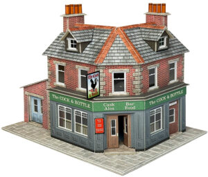 Metcalfe PO308 Corner Shop / Pub - Brick OO/HO Scale