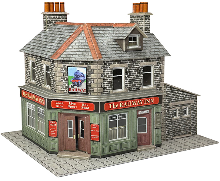 Metcalfe PO309 Corner Shop / Pub - Stone OO/HO Scale