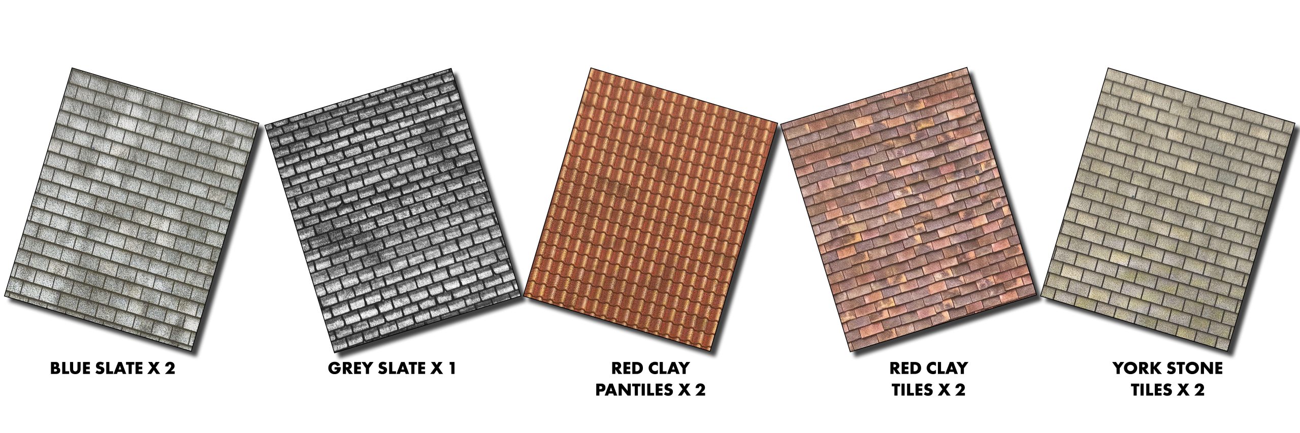Metcalfe M0061 Roofing Tiles Building Sheets Multipack OO/HO Scale