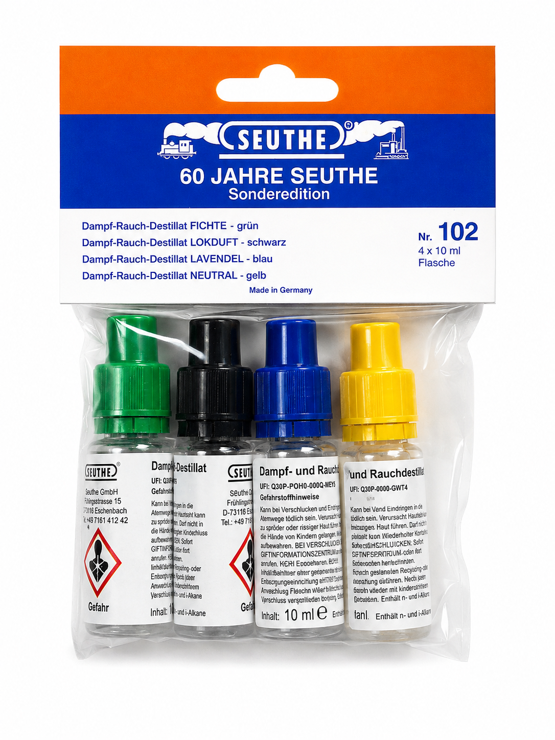 Seuthe 102 60th Anniversary Smoke Distillate Set 4 x 10ml – Special Edition