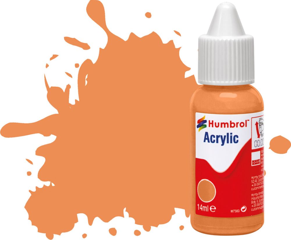Humbrol DB0061 No.61 Flesh Matt Acrylic Paint Dropper Bottle 14ml