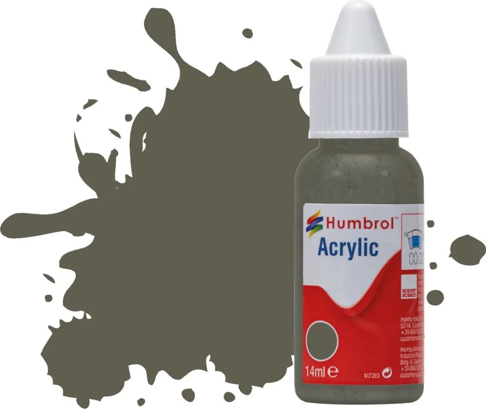 Humbrol DB0241 No.241 RLM 70 Schwarzgrun Matt Acrylic Paint Dropper Bottle 14ml