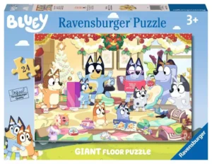 Ravensburger 03171 Bluey Christmas 24 Piece Giant Shaped Floor Jigsaw Puzzle