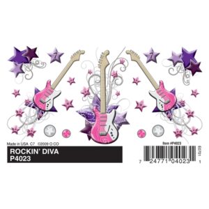 Pinecar WP4023 Rockin' Diva Dry Transfer - Misc Gauge