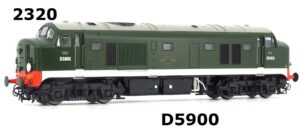 Heljan 2308P Class 23 D5900 In BR Green Livery Full Yellow Ends - OO Gauge PREOWNED DCC READY