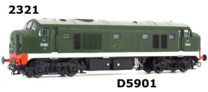 Heljan 2321P Class 23 D5901 In BR Green Livery Indicator Discs - OO Gauge PREOWNED DCC READY