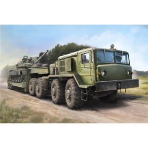 Trumpeter PKTM07195 Soviet Army Tank Transporter MAZ-537G (Late) & ChMZAP-5247G - 1:72 Scale