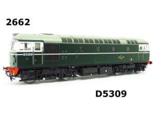 Heljan 2721OT Class 27 D5386|In BR Two Tone Green Livery with Half Yellow Ends Olivia's Renumbered OO Gauge DCC READY, PREOWNED (Copy)