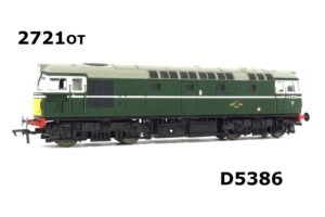 Heljan 2721OTP Class 27 D5386 In BR Two Tone Green Livery with Half Yellow Ends Olivia's Renumbered OO Gauge DCC READY, PREOWNED