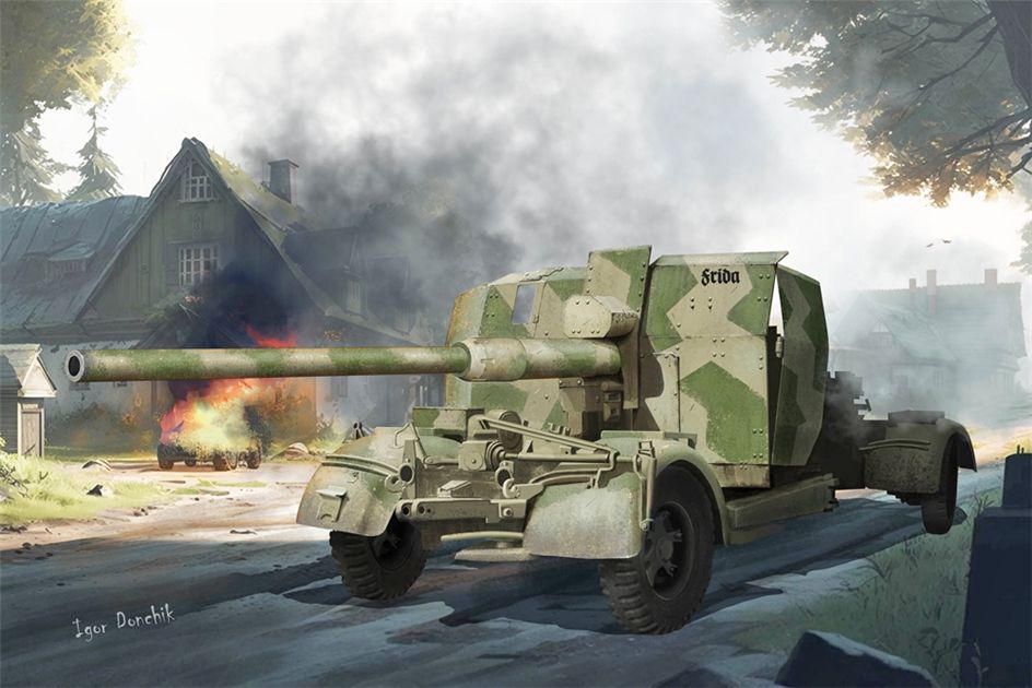 Trumpeter PKTM02358 German Army WWII 8.8cm FlaK 41 Anti-Aircraft & Anti-Aircraft Gun - 1:35 Scale
