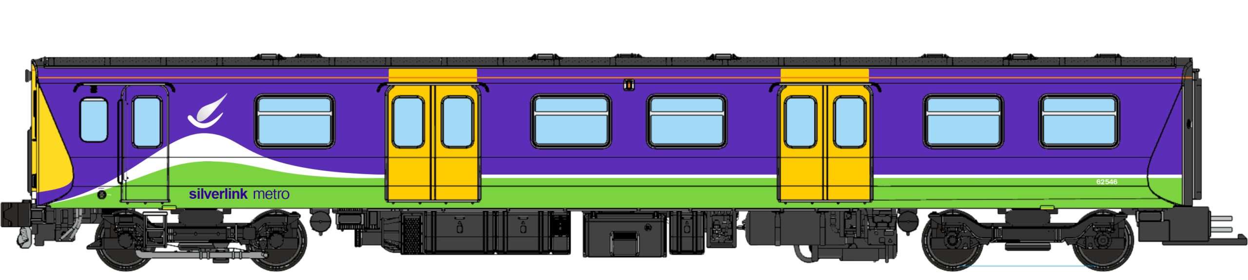 Revolution Trains RT-N-313-321DC Class 313 3-Car EMU 313117 Silverlink - N Gauge (DCC Ready)