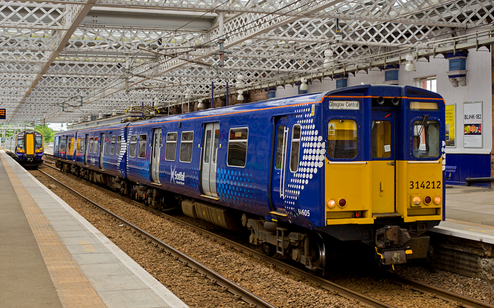 Revolution Trains RT-N-314-312DC Class 314 3-Car EMU 314212 ScotRail Saltire - N Gauge (DCC Ready)