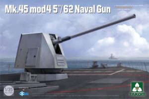 Takom PKTAK02182 US Navy Mk 45 Mod 4 5"/62 Naval Gun - 1:35 Scale