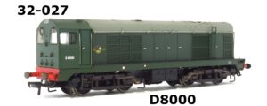 Bachmann 32-325OT24P Class 25 D5124 in BR Green Livery - Renumbered DCC READY OO Gauge PREOWNED