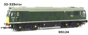 Bachmann 32-679DSP Class 45 D27 In BR Green Livery with Half Yellow Panel Factory Sound DCC Sound OO Gauge PREOWNED