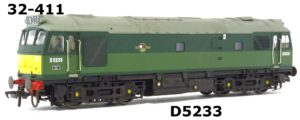 Bachmann 32-475P Class 40 D368 In BR Green Small Yellow Panels DCC READY OO Gauge PREOWNED