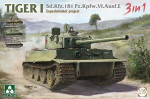 Takom PKTAK02192 German Army WWII Tiger I "Experimental Project" Heavy Tank - 1:35 Scale