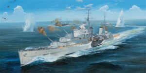 Trumpeter PKTM05367 British Royal Navy HMS Argonaut Dido-Class Light Cruiser - 1:350 Scale