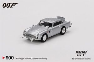 MiniGT MGT00900-007E James Bond - Goldfinger - Aston Martin DB5 (RHD) - 1:64 Scale