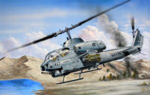 Trumpeter PKTM05116 US Marines AH-1W Super Cobra Helicopter - 1:35 Scale