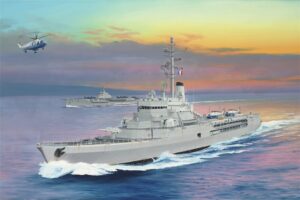 Trumpeter PKTM05636 French Navy Helicopter Cruiser Jeanne d'Arc 1964 - 1:350 Scale