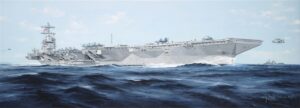 Trumpeter PKTM05638 US Navy USS Gerald R Ford CVN-78 Aircraft Carrier - 1:350 Scale