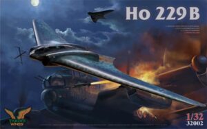 Takom PKTAK32002 German Air Force Ho 229B 2-Seat Flying Wing w/ 2 pilot figures - 1:32 Scale