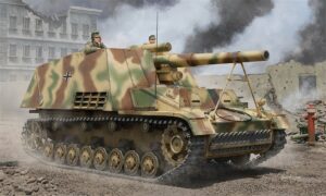 Trumpeter PKTM00953 German Army SdKfz 165 Hummel Self-Propelled Howitzer Late Production - 1:16 Scale