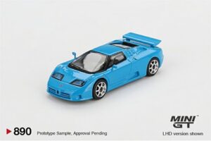 MiniGT MGT00890-L Bugatti EB110 Super Sport Blu Bugatti (LHD) - 1:64 Scale
