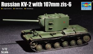 Trumpeter PKTM07162 Russian KV-2 w/ 107mm ZiS-6 - 1:72 Scale
