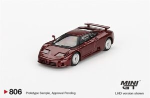 MiniGT MGT00806-L Bugatti EB110 GT Dark Red Metallic (LHD) - 1:64 Scale