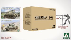 Takom PKTAK02205W Sherman Big Box Limited Edition (2 tanks + figure) - 1:35 Scale