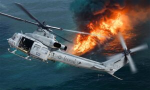 Trumpeter PKTM05118 US Marines Bell UH-1Y Venom Utility Helicopter - 1:35 Scale