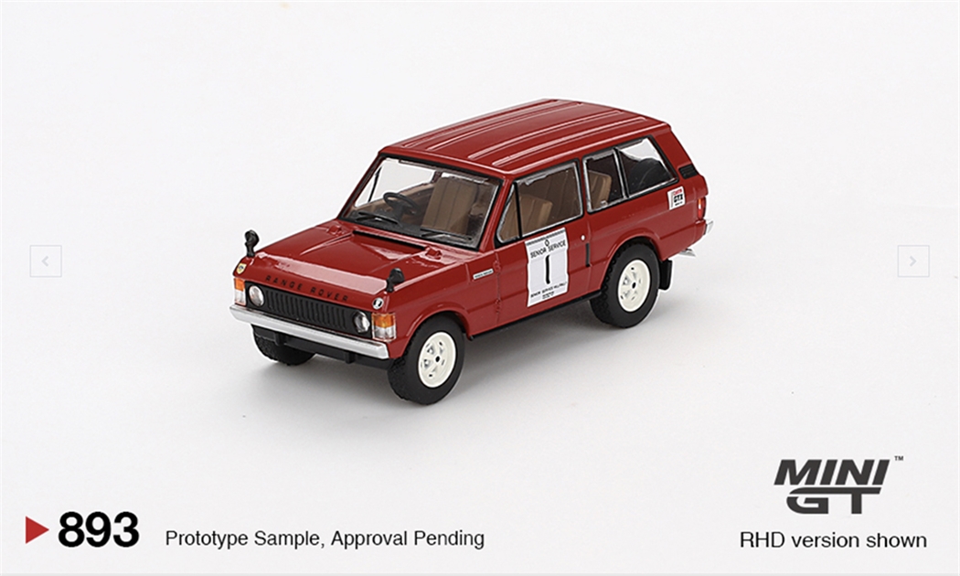 MiniGT MGT00893-R Range Rover 1971 International Hillrally Winner (RHD) - 1:64 Scale