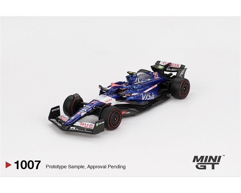 MiniGT MGT01007-L RB VCARB 01 #22 Yuki Tsunoda 2024 F1 2024 Bahrain GP - 1:64 Scale
